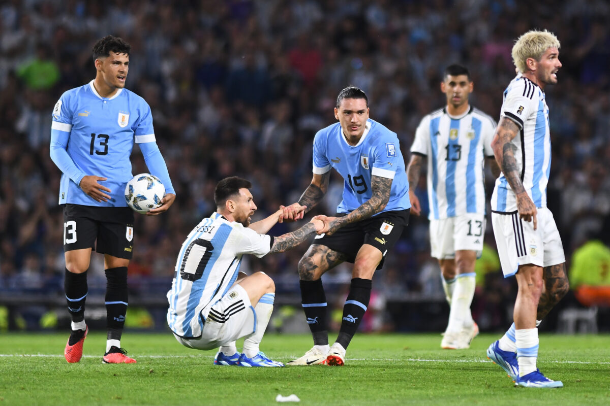 Lionel Messi praises Liverpool and Uruguay star Darwin Nunez after his goal in the 2-0 win against Argentina.