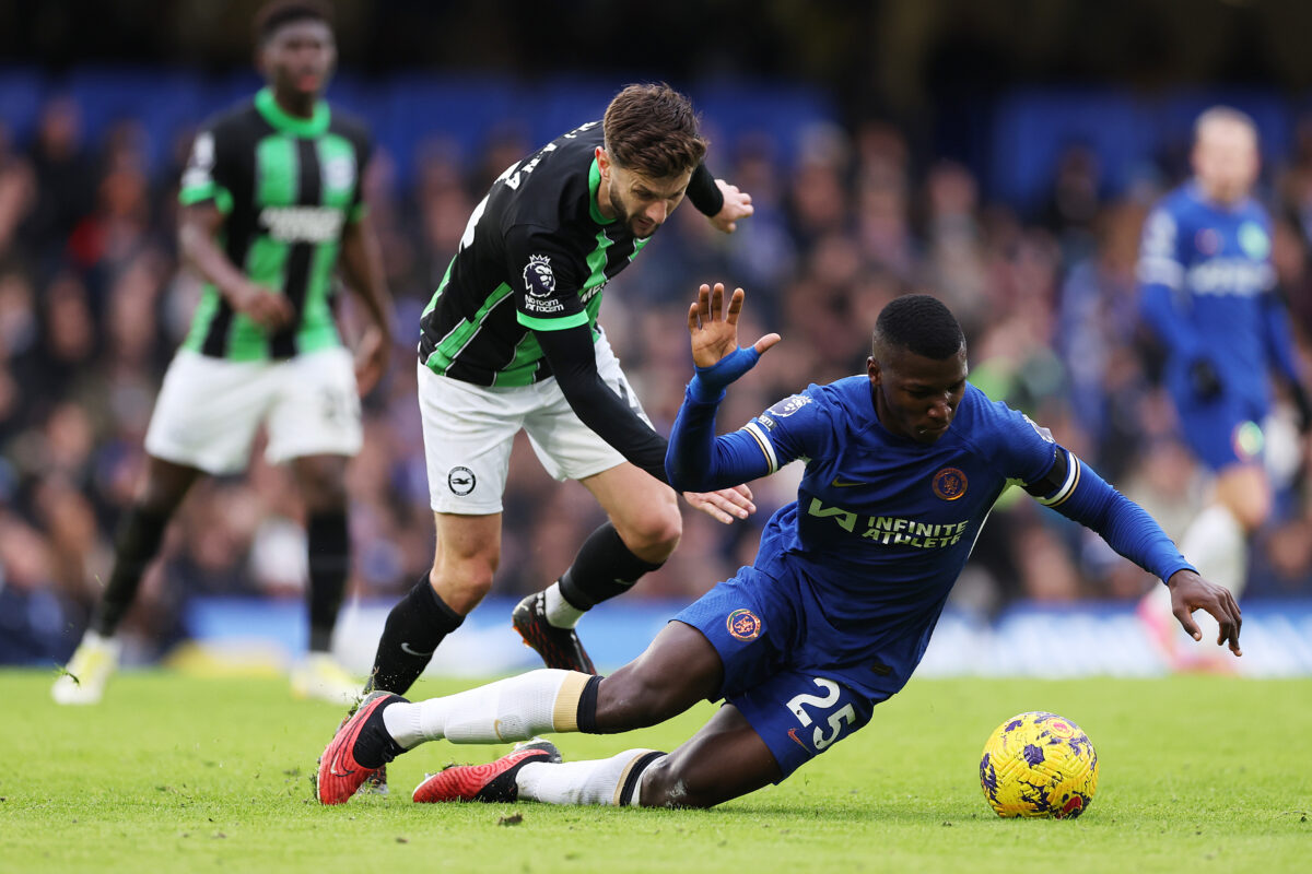 Chelsea's big signing Moises Caicedo has failed to live up to his massive price tag after rejecting a Liverpool move.  (Photo by Alex Pantling/Getty Images)