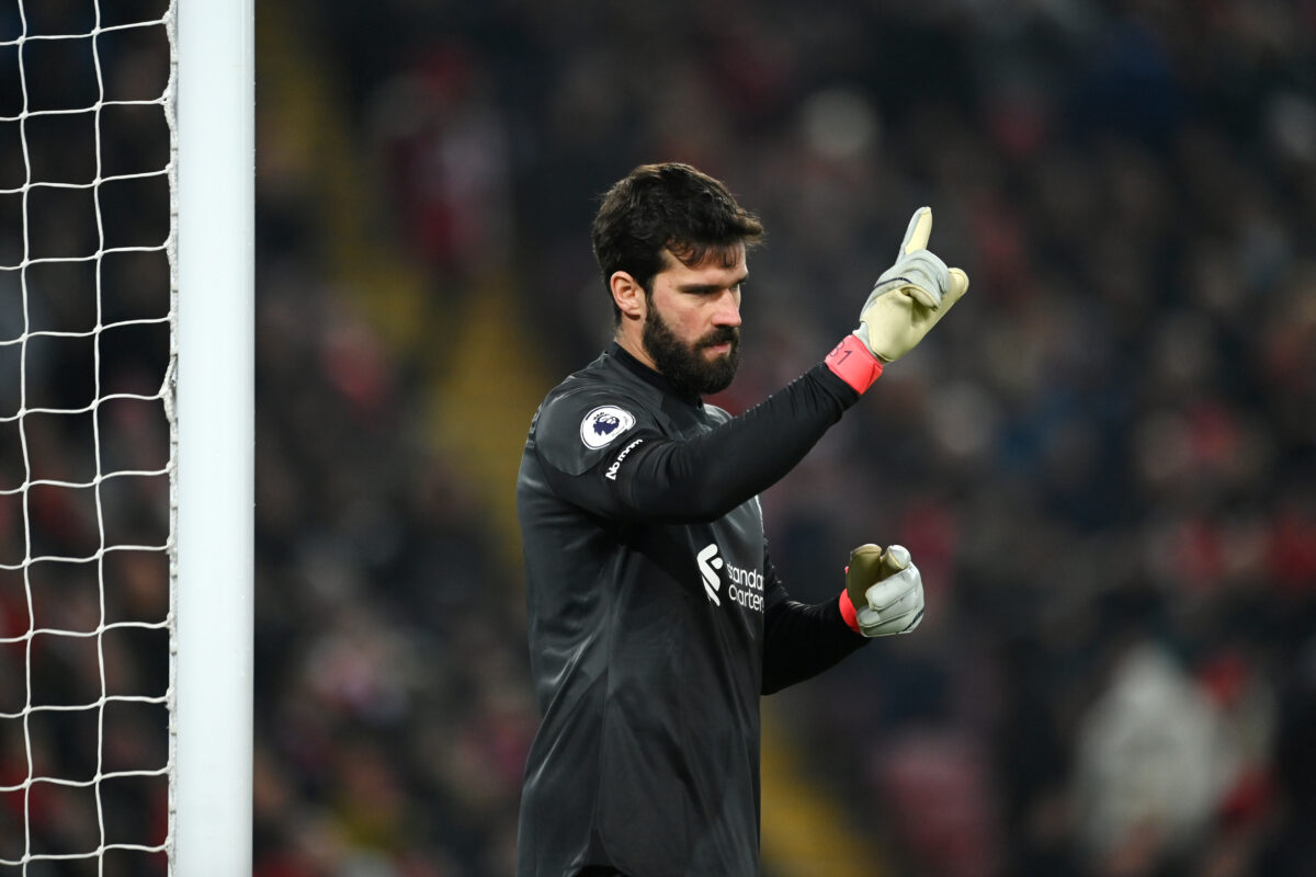 Liverpool will have to make do without Alisson Becker as the Brazilian is set to miss some very important games. 