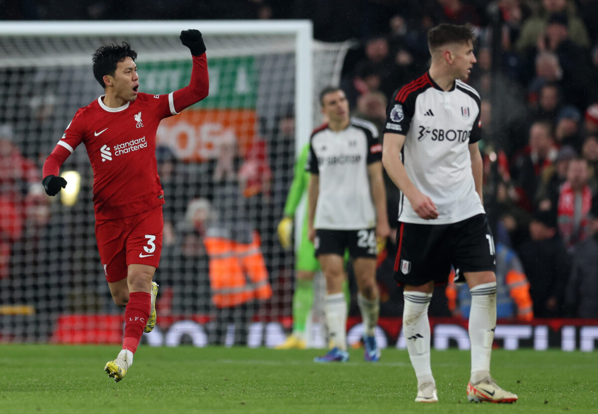 Liverpool manager Jurgen Klopp shared his gratitude for securing the signing of Wataru Endo and dodging the costly Moises Caicedo. (Photo by Clive Brunskill/Getty Images)

