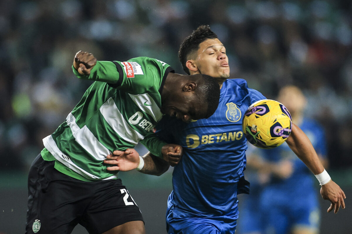 Sporting CP defender and Liverpool target Ousmane Diomande has played a pivotal role in his club's success this season. (Photo by PATRICIA DE MELO MOREIRA / AFP) (Photo by PATRICIA DE MELO MOREIRA/AFP via Getty Images)