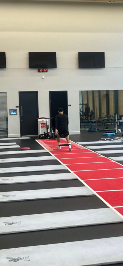 Liverpool superstar Mohamed Salah in full rehab mode from his injury situation.