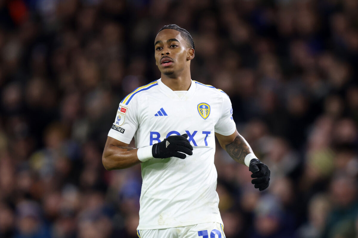 Liverpool want Leeds United star Crysencio Summerville to bolster their attacking department in the summer transfer window. (Photo by George Wood/Getty Images)