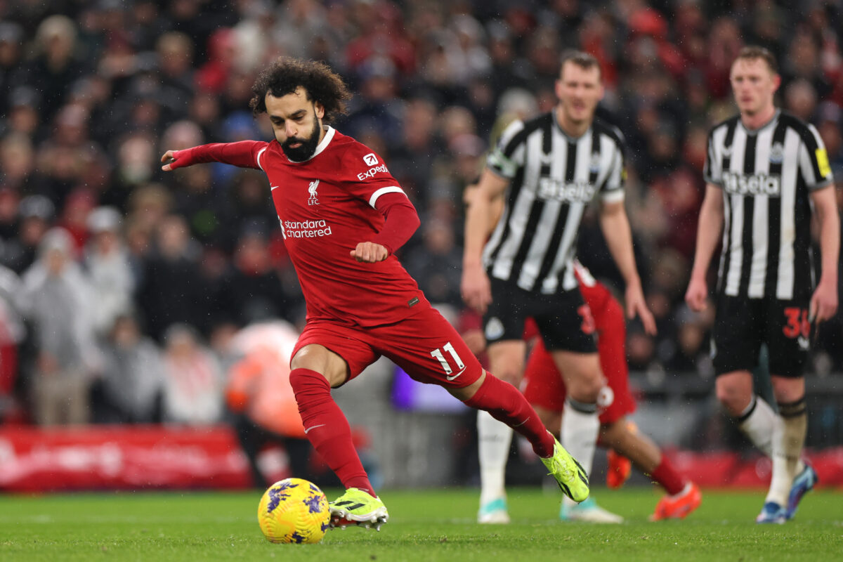 Liverpool legend Mohamed Salah has been fouled several times (Photo by Jan Kruger/Getty Images)