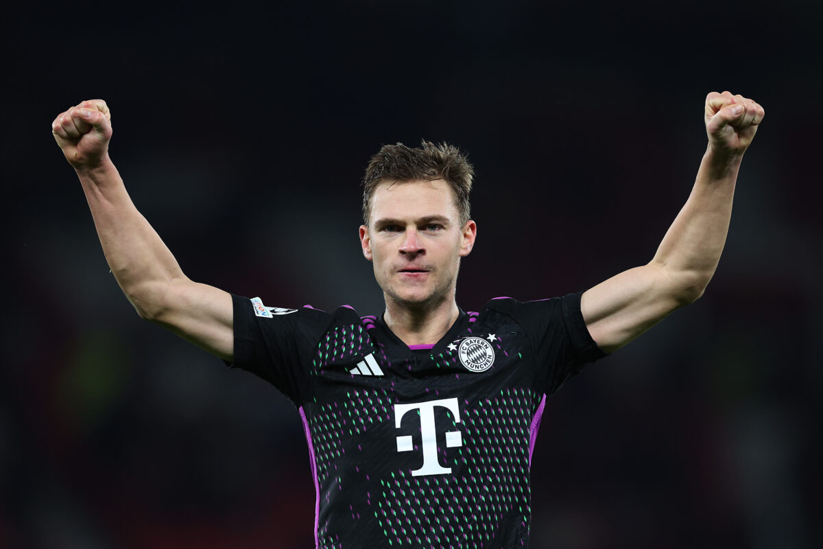 Liverpool want Bayern Munich star Joshua Kimmich to solve their number six problem.  (Photo by Michael Steele/Getty Images)