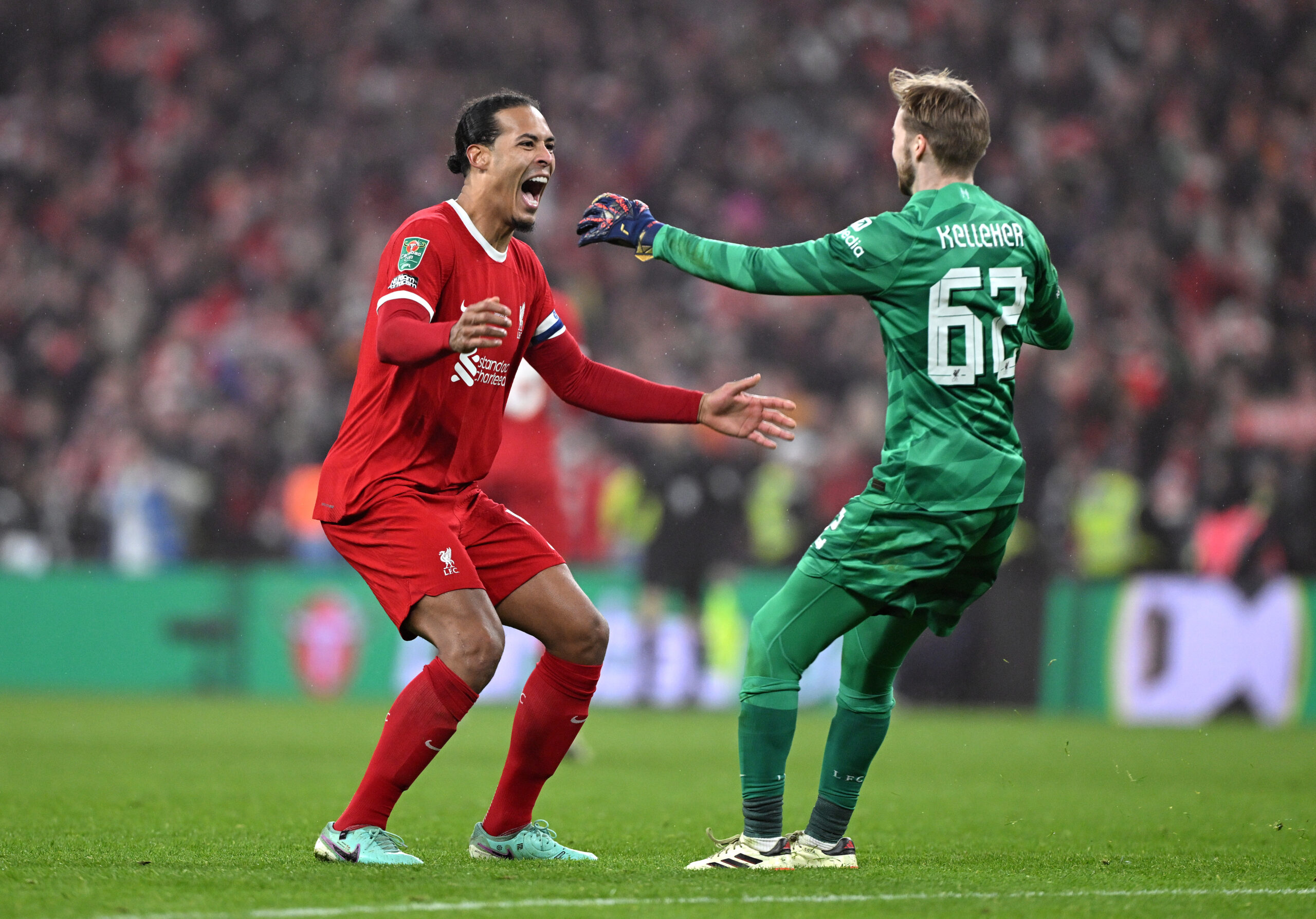 Virgil van Dijk had only words of appreciation for the Liverpool youngsters who showed up during the Carabao Cup final .