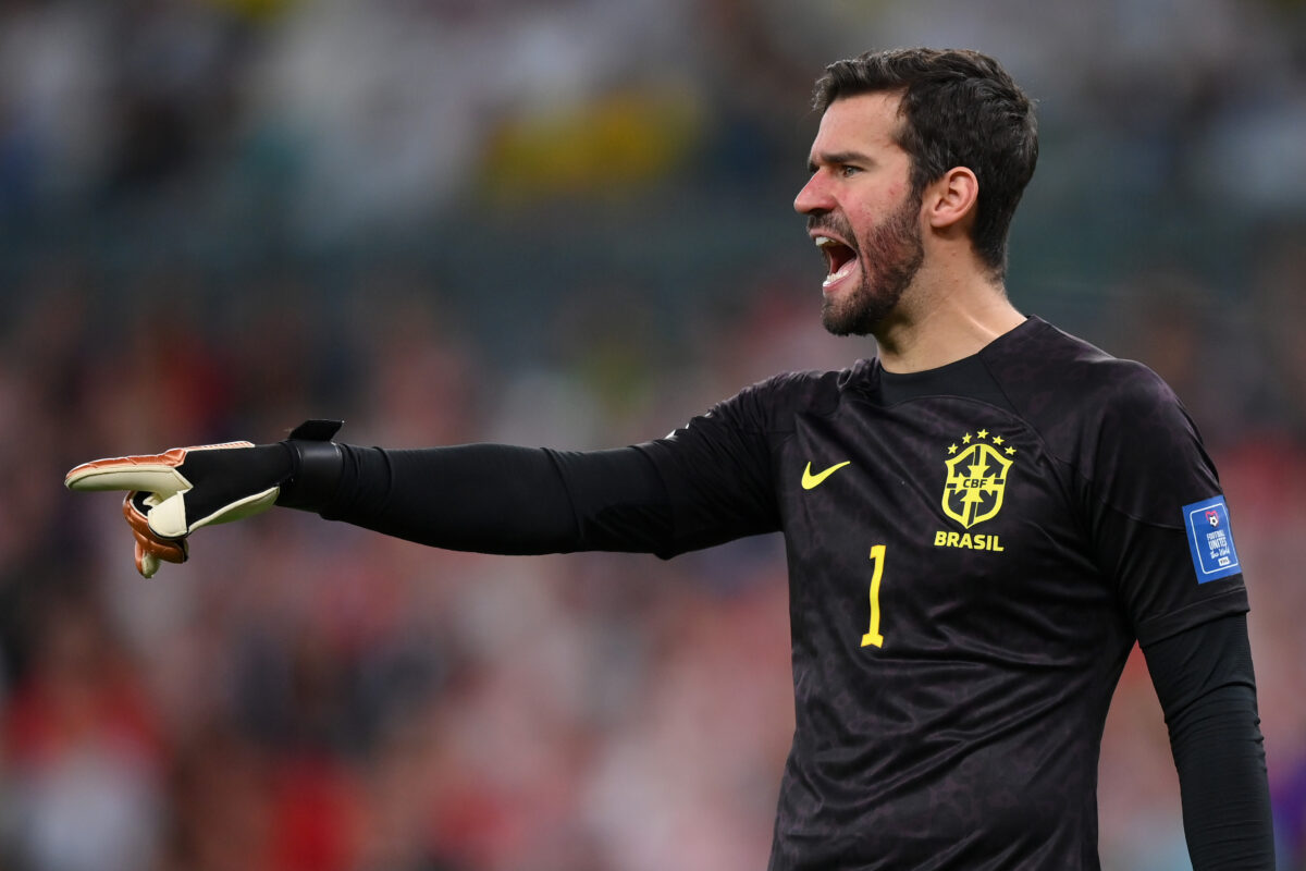 Rumours in Brazil stated Liverpool goalkeeper Alisson Becker could make a shock return to Internacional.  (Photo by Justin Setterfield/Getty Images)