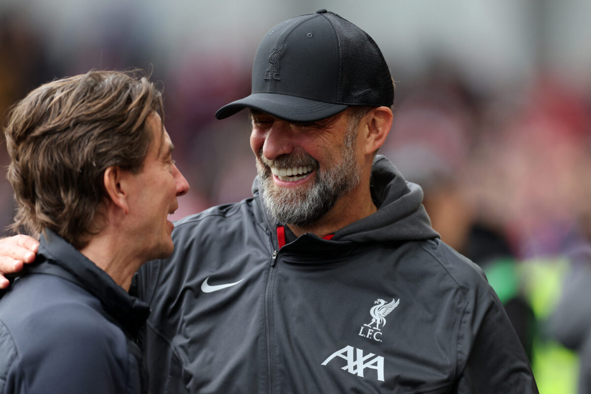 Brentford manager Thomas Frank admitted failure to counter the direct approach from “best in the Premier League” in Liverpool, (Photo by ADRIAN DENNIS/AFP via Getty Images)