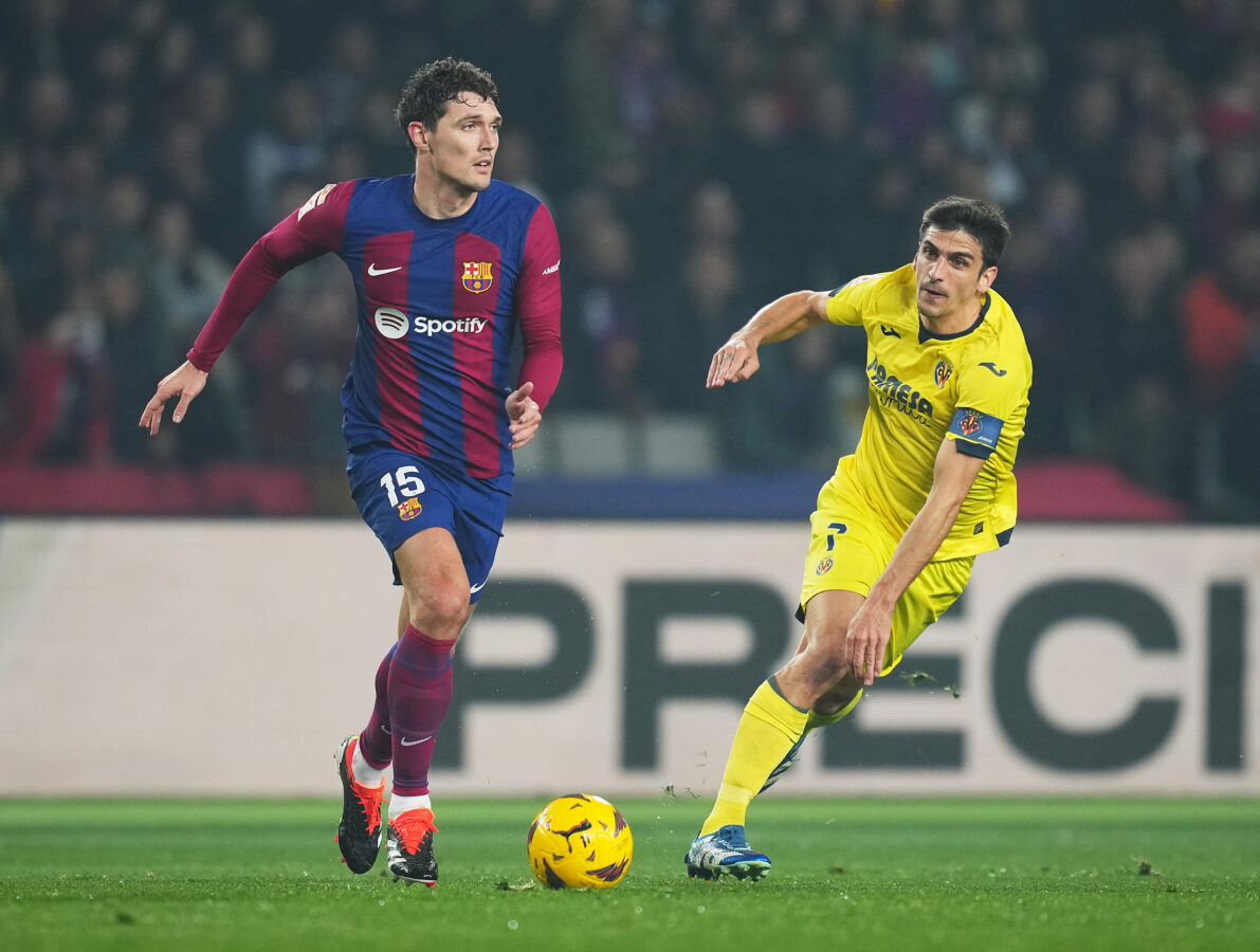 Liverpool are actively considering a move for Barcelona defender Andreas Christensen. (Photo by Alex Caparros/Getty Images)