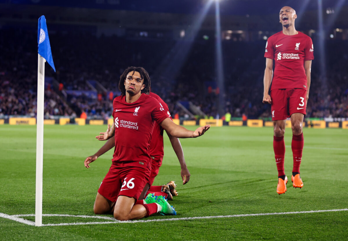 LEICESTER, ENGLAND - MAY 15: Trent Alexander-Arnold could be a missing piece in the jigsaw in England midfield. (Photo by Catherine Ivill/Getty Images)