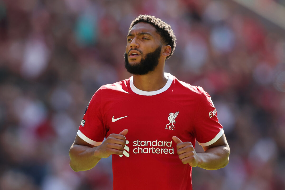 Liverpool star Joe Gomez played a key role for the Reds last season, displaying his impressive versatility while maintaining consistency. (Photo by Matt McNulty/Getty Images)