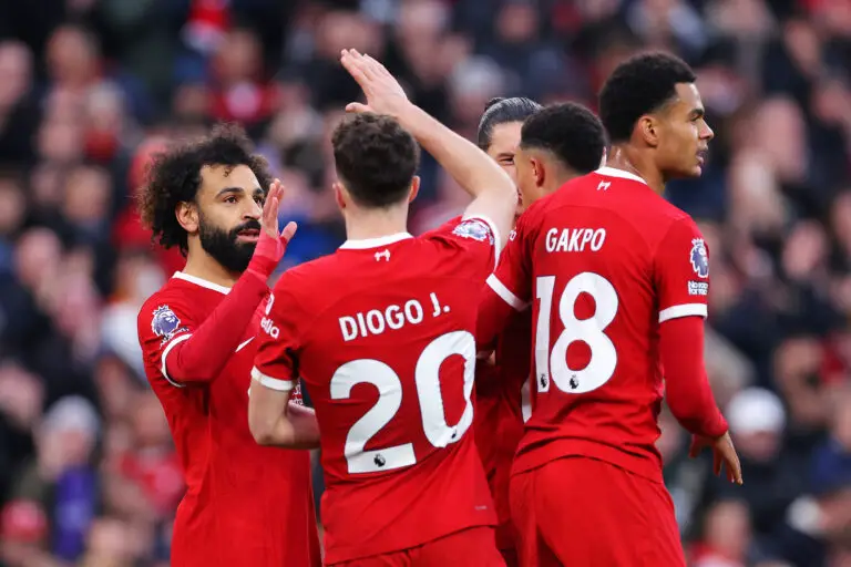 Squawka claims Liverpool are the first Premier league team with four stars scoring 10 plus goals in all competitions this season