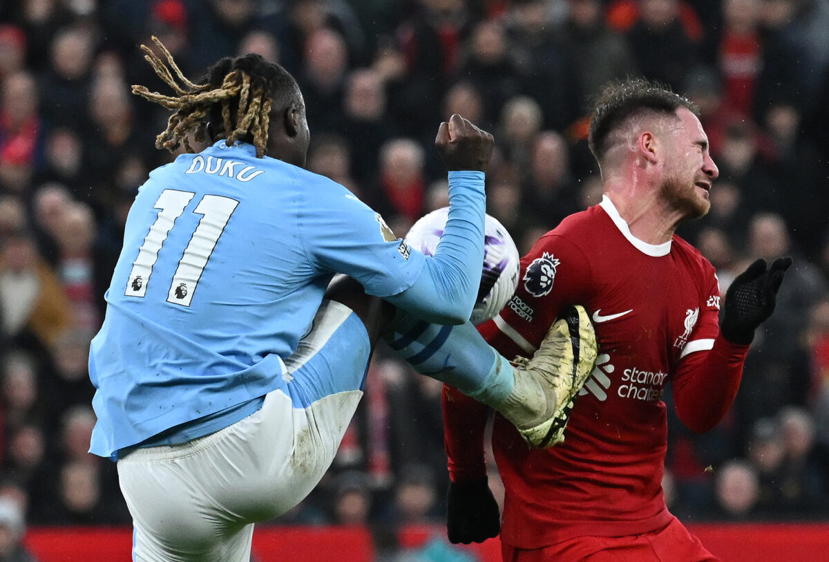 Manchester City winger Jeremy Doku admits he made a “risky challenge”, defending the referee’s decision that cost Liverpool three points. 