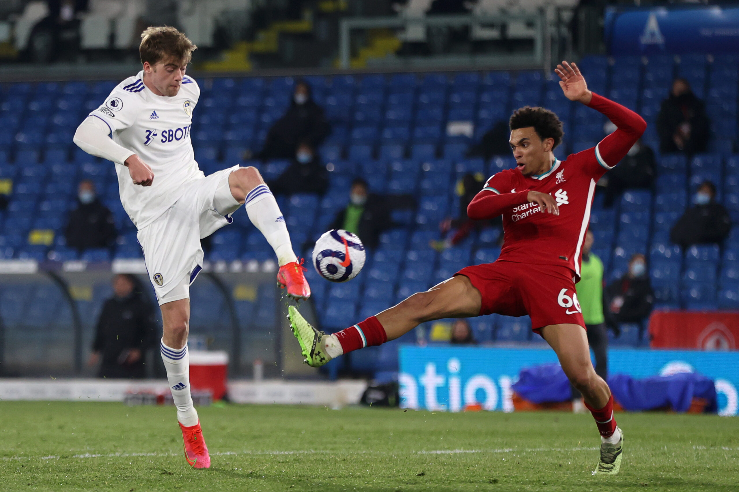 Leeds United striker Patrick Bamford praises the technical abilities of Liverpool vice-captain Trent Alexander-Arnold while picking him over Bernardo Silva.