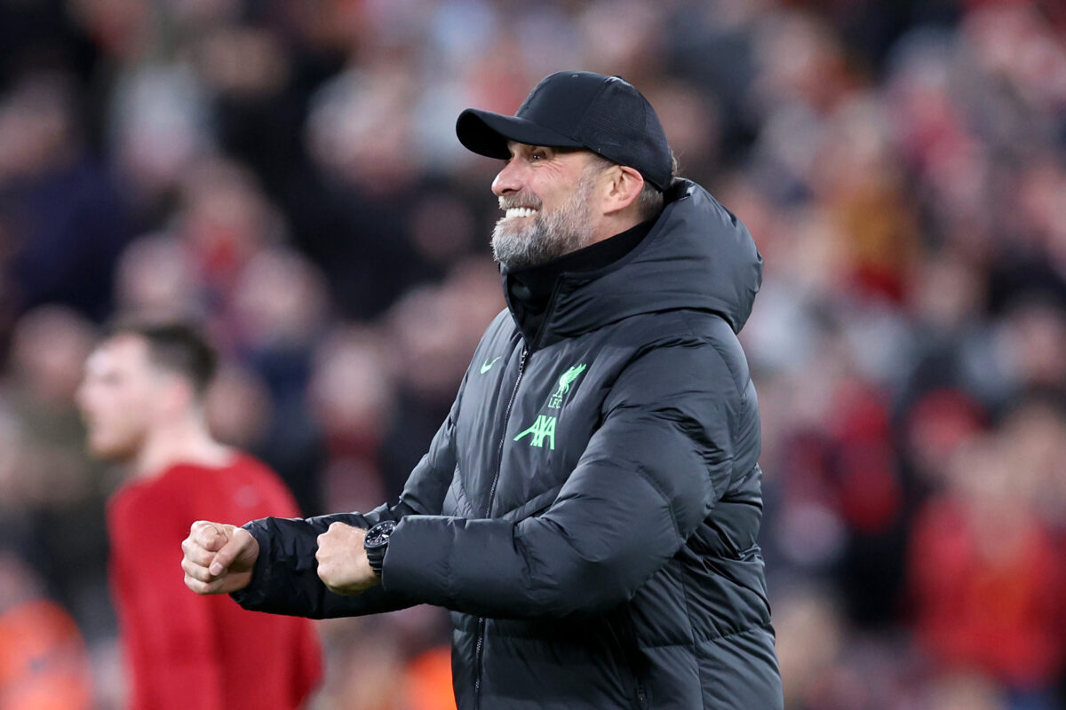 Liverpool on collision course to face Bayer Leverkusen in Europa League final. (Photo by Alex Livesey/Getty Images)
