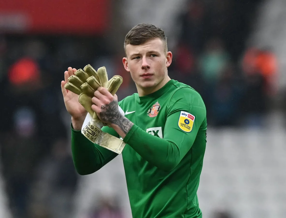 Liverpool are eyeing Sunderland goalkeeper Anthony Patterson to replace Caomhin Kelleher. 