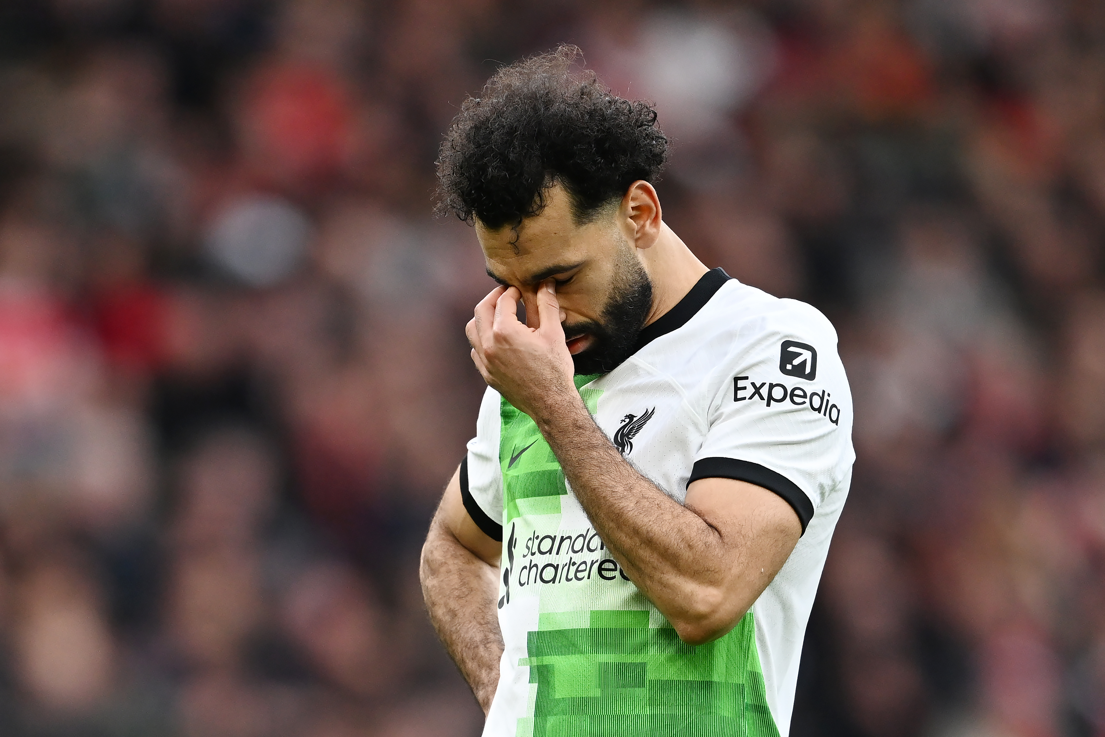It was a frustrating time for Mo Salah tonight. 