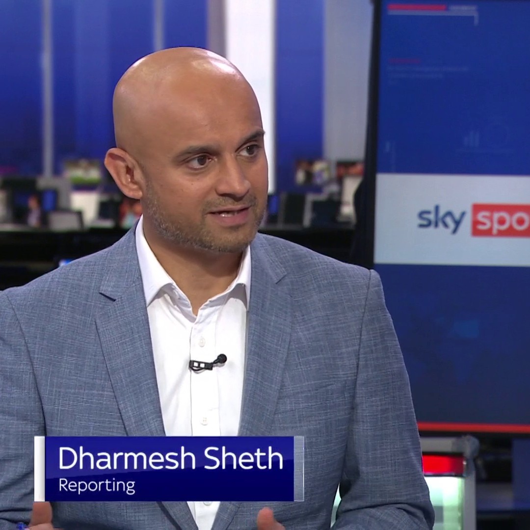 Sky Sports reporter Dharmesh Sheth (credit: Sky Sports)