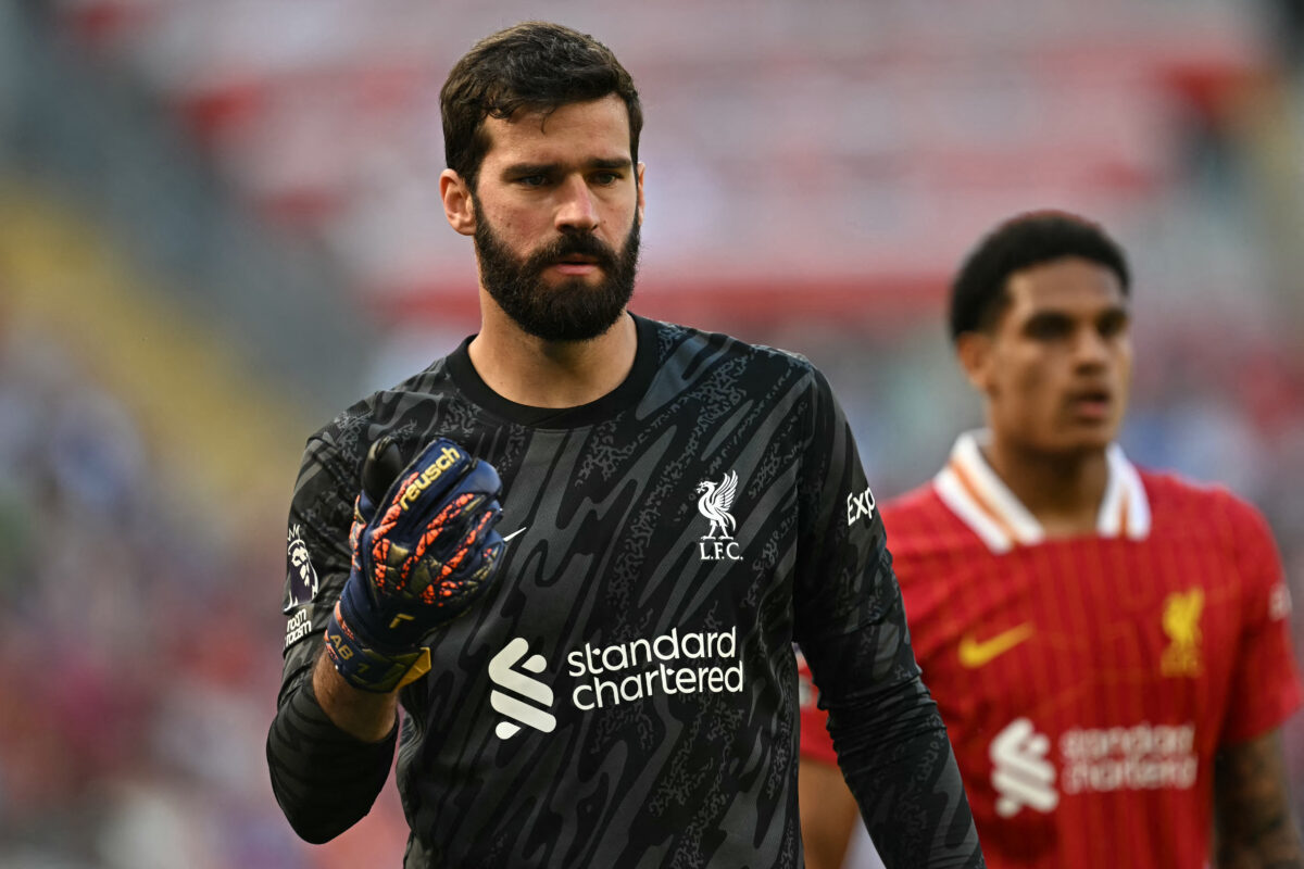 Liverpool legend Alisson Becker is indispensable for the club. (Photo by PAUL ELLIS/AFP via Getty Images)
