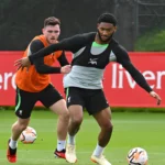 Joe Gomez replaced Andy Robertson for Liverpool against Aston Villa because of a niggle.