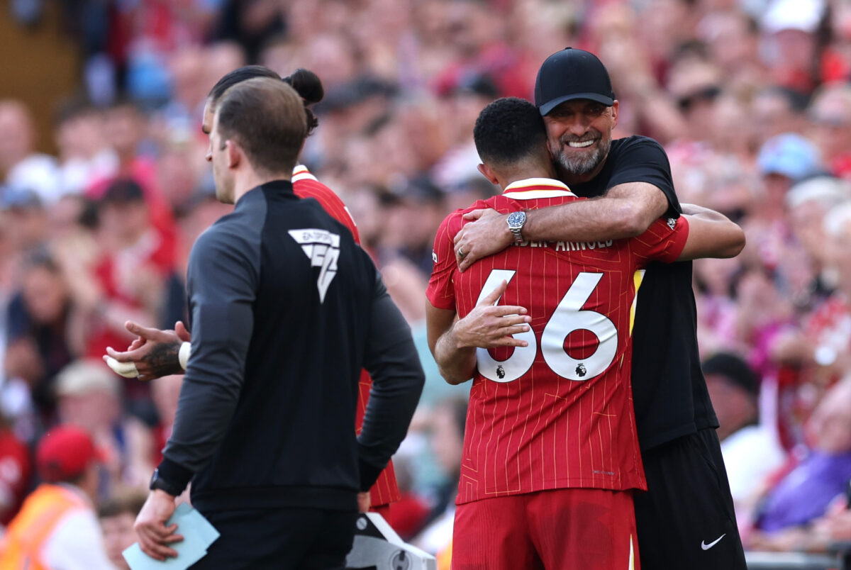 Liverpool vice-captain Trent Alexander-Arnold became one of the most prolific fullbacks in the Premier League under Jurgen Klopp(Photo by Clive Brunskill/Getty Images)