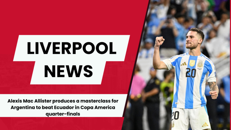 Liverpool star Alexis Mac Allister played a starring role in Argentina's quarter-final win over Ecuador in Copa America.