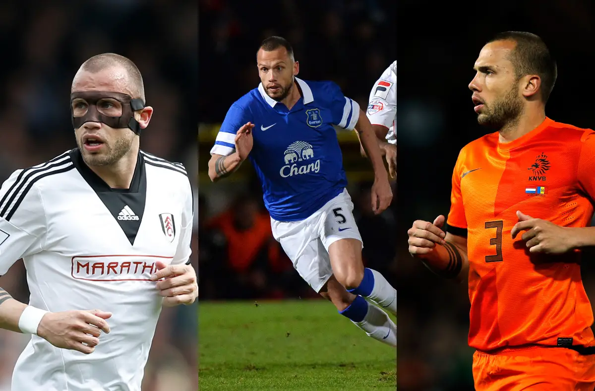 Heitinga in the Premier League during his time with Everton and Fulham: 129 games, 3 goals, 4 assists, 27 clean sheets.