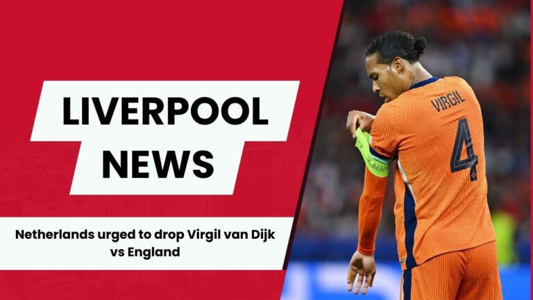 Dutch journo calls for Virgil van Dijk to be dropped for Netherlands vs England.