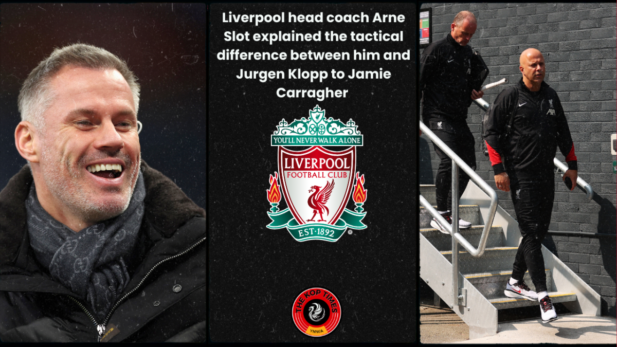 Arne Slot Jurgen Klopp Jamie Carragher