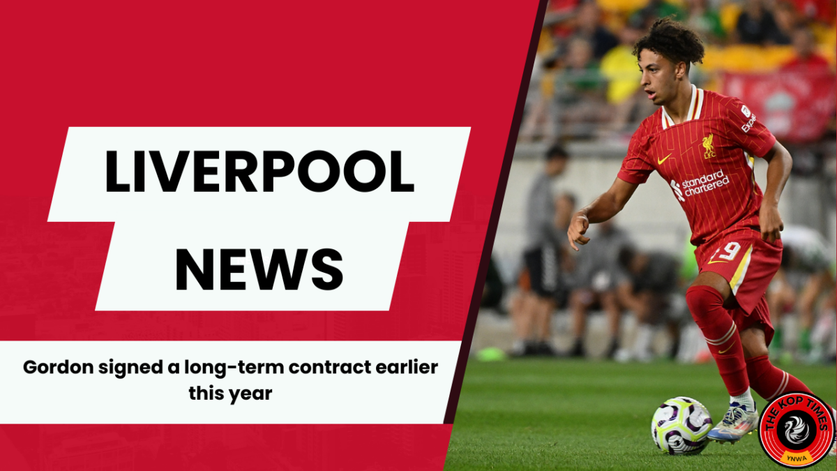 Liverpool sensation Kaide Gordon is set to move to Swansea City on loan. 