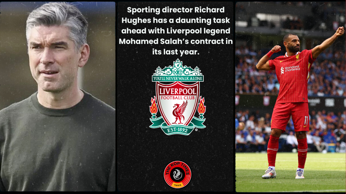 Mohamed Salah and Richard Hughes