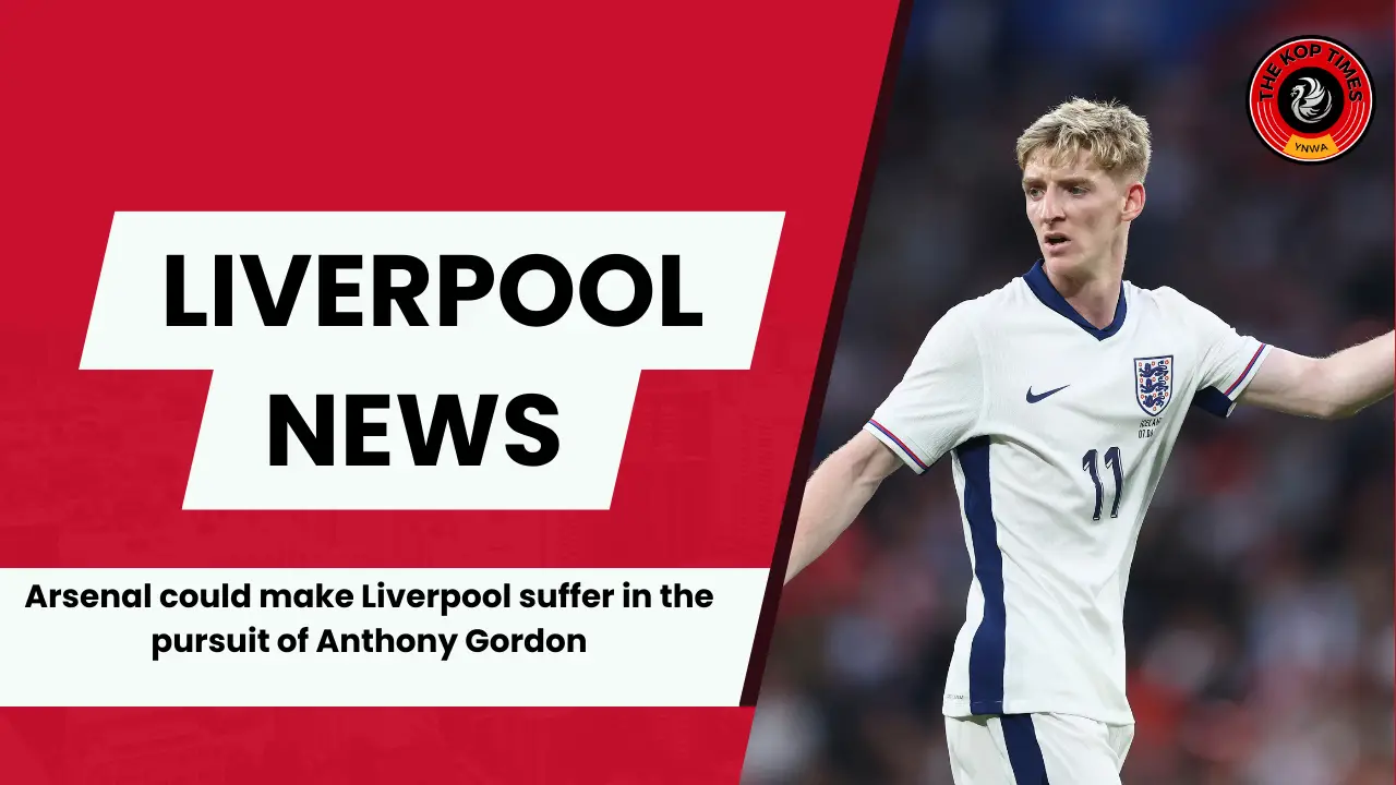 Arsenal could hand Liverpool a knockout punch in the race for Anthony Gordon.