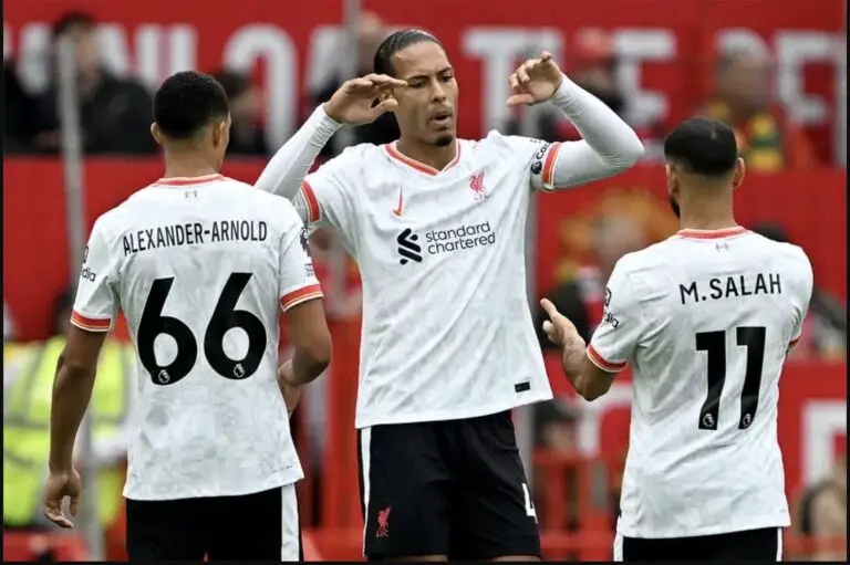 Mohamed Salah, Virgil van Dijk and Trent Alexander-Arnold (Credit: 2024 Liverpool FC)