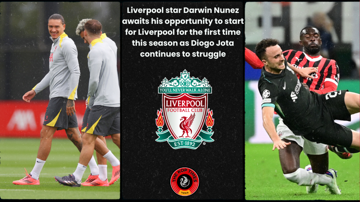 Paul Merson urged Liverpool to play Darwin Nunez over Diogo Jota against Bournemouth