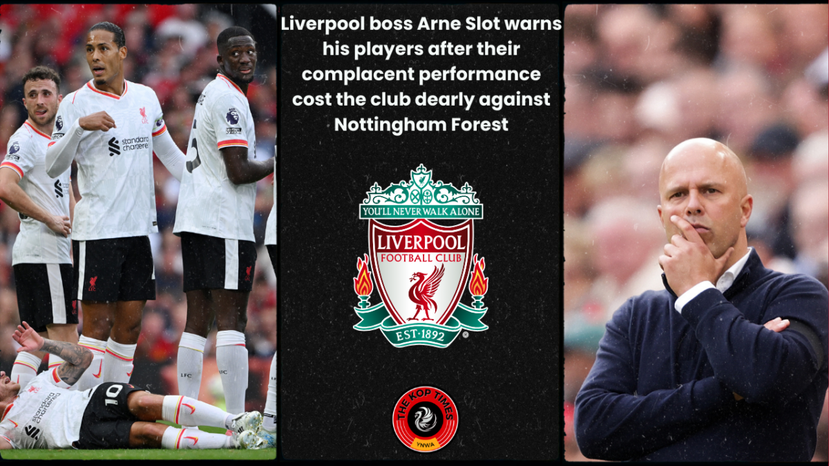 Liverpool boss Arne Slot warns his players: "Something is WRONG"