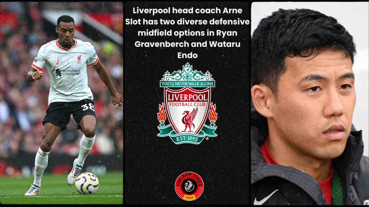 Liverpool head coach Arne Slot has Ryan Gravenberch and Wataru Endo as the defensive midfield options.