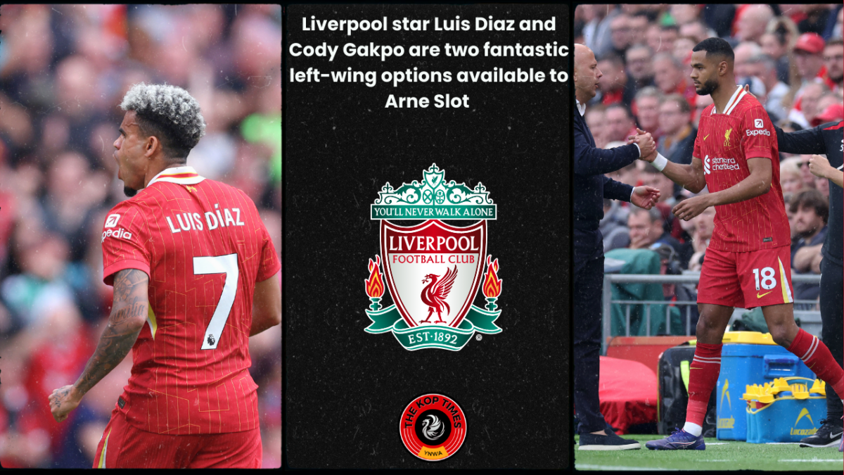 Liverpool star Luis Diaz and Cody Gakpo are two fantastic left-wing options available to Arne Slot as Diaz scored two goals against Bournemouth.