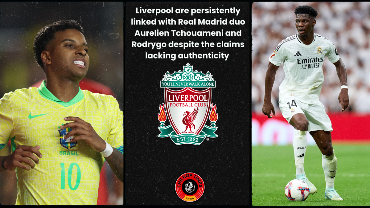 Real Madrid star Aurelien Tchouameni and Rodrygo are persistently linked with Liverpool.