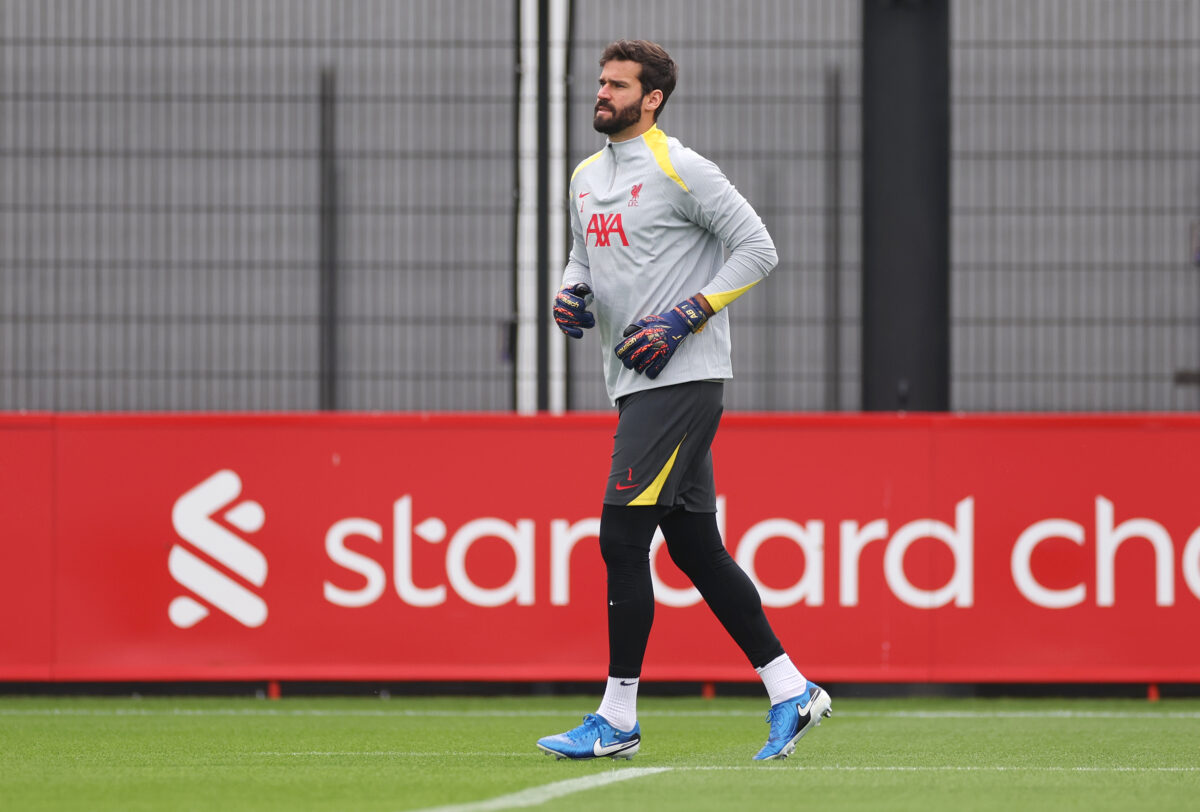 Liverpool's Alisson Becker could  miss out with injury