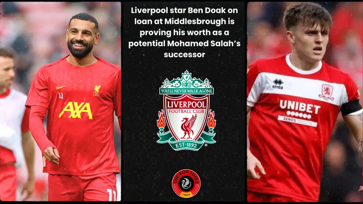 Liverpool star Ben Doak on loan at Middlesbrough is proving his worth as a potential Mohamed Salah’s successor.