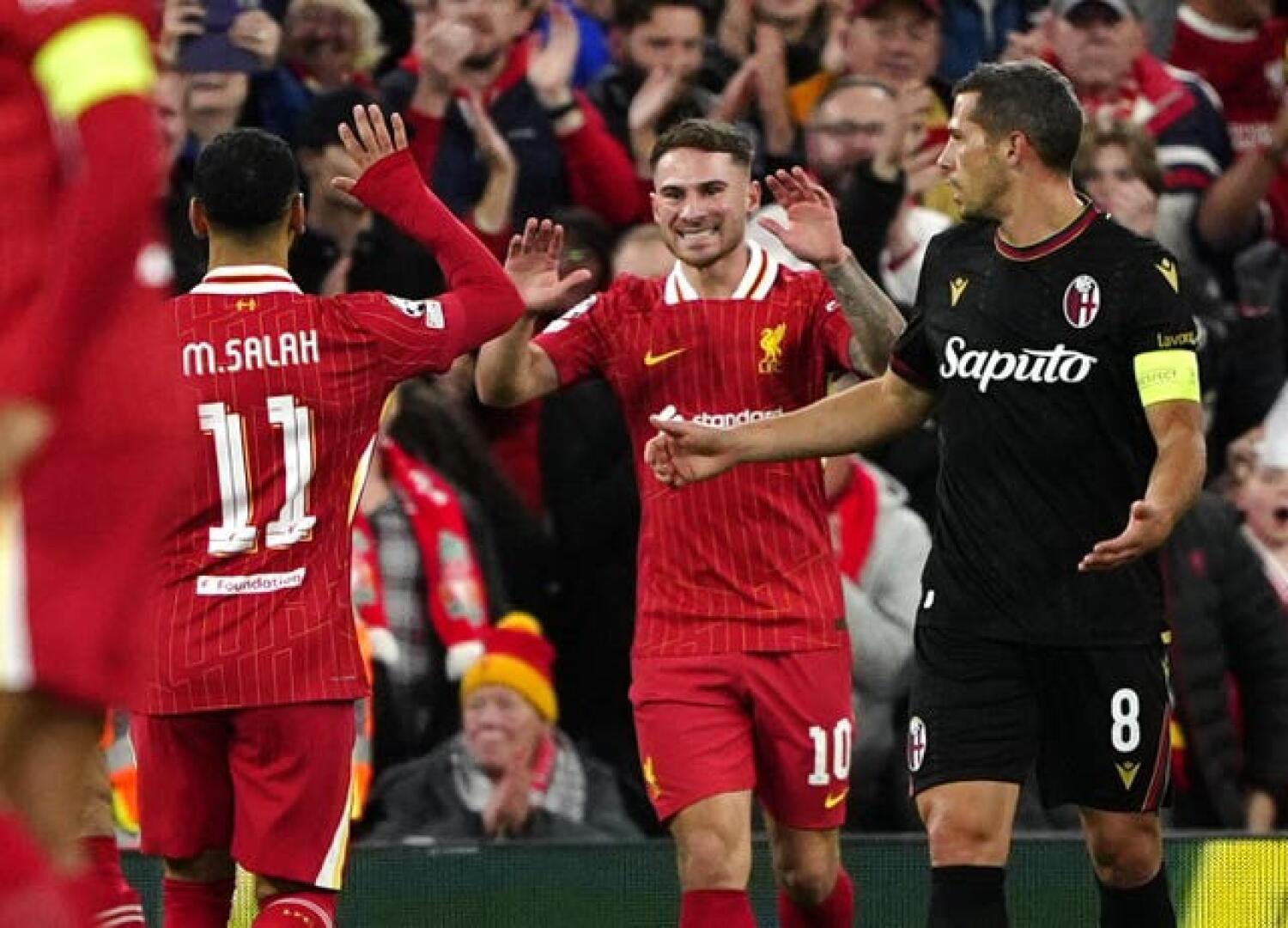 Alexis Mac Allister gave Liverpool an early lead (Peter Byrne/PA) Photo by Peter Byrne)