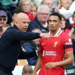 Liverpool manager Arne Slot and vice-captain Trent Alexander-Arnold (Credit: Liverpoolfc.com)