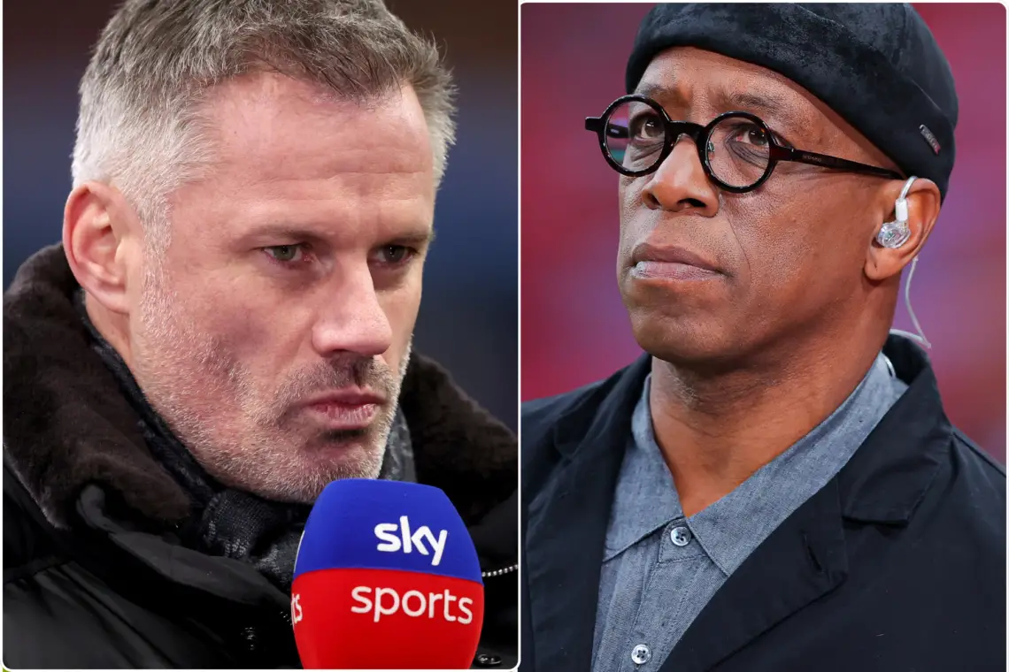 Ian Wright and Jamie Carragher