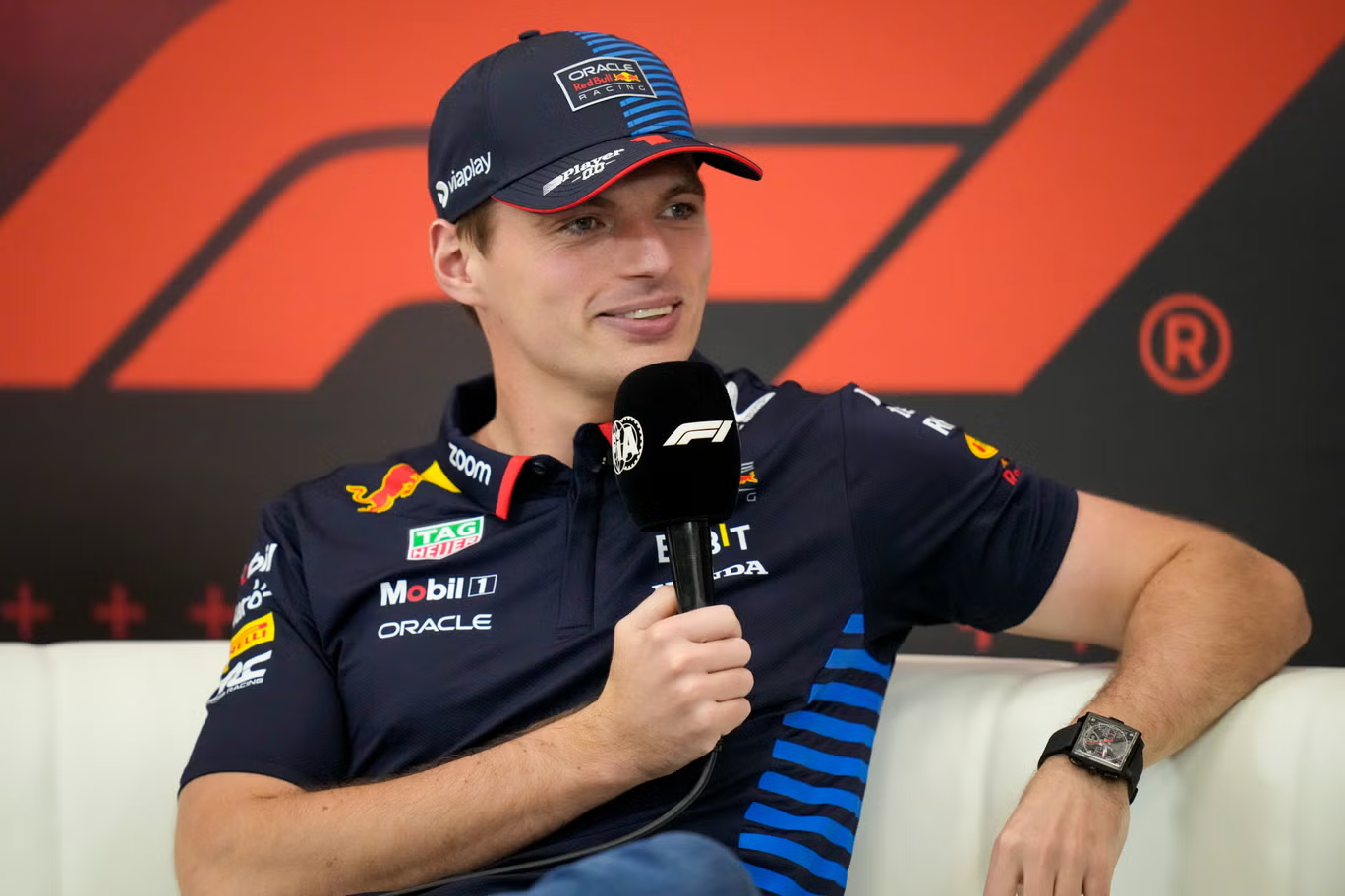 Four times World Champion Max Verstappen shares his "soft spot" for Liverpool. (Darko Bandic/AP)