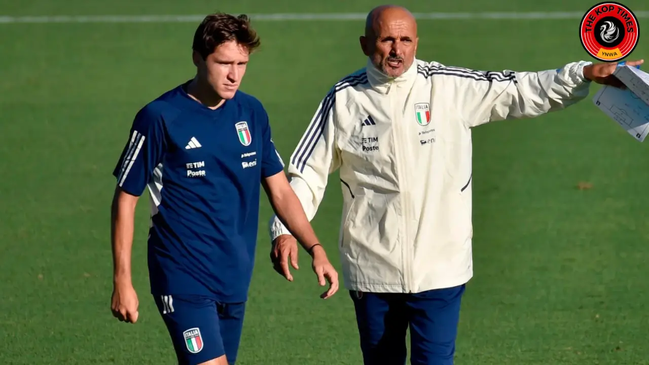 Luciano Spalletti with Liverpool star Federico Chiesa