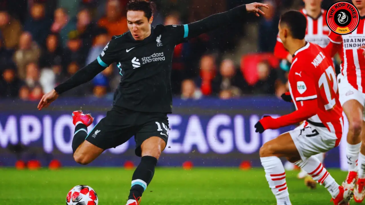 Liverpool star Federico Chiesa vs PSV Eindhoven