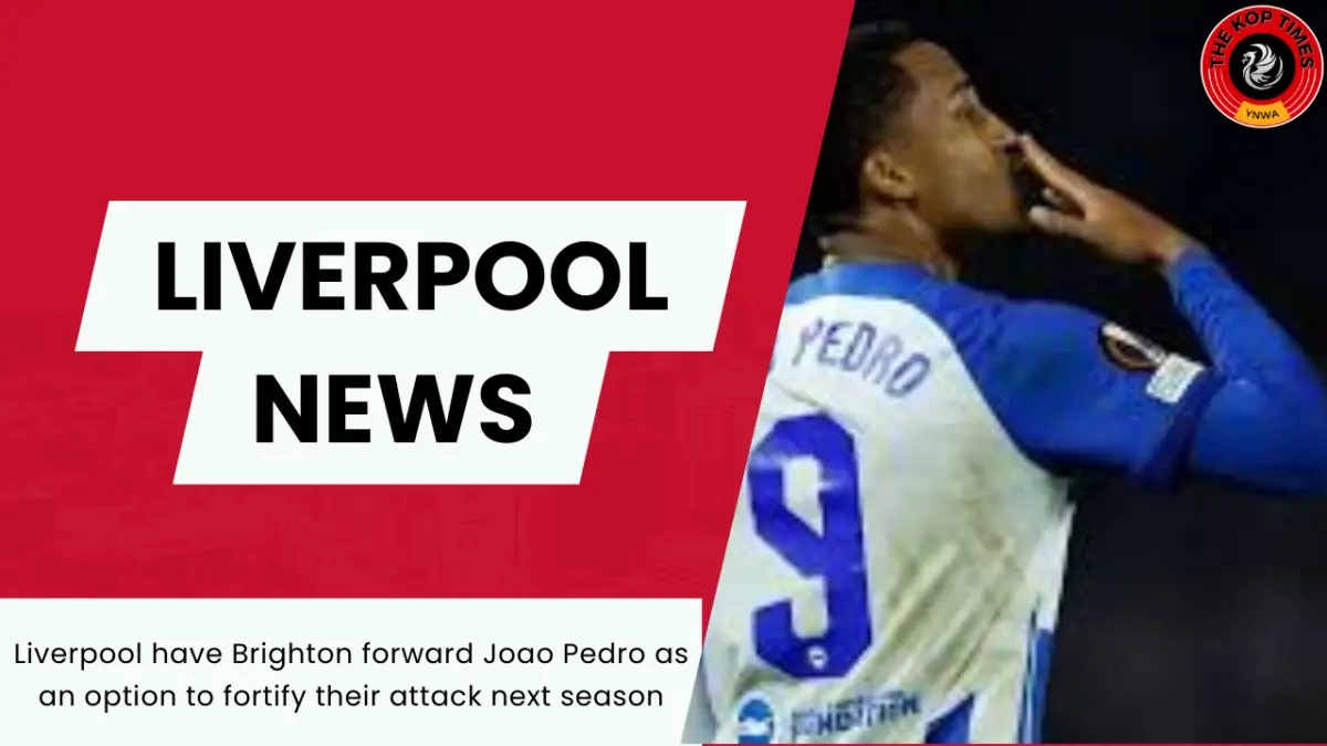Liverpool have Brighton forward Joao Pedro as an option to fortify their attack next season