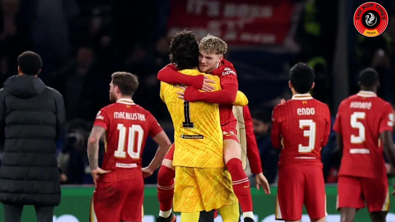 Liverpool star Alisson Becker and Harvey Elliott