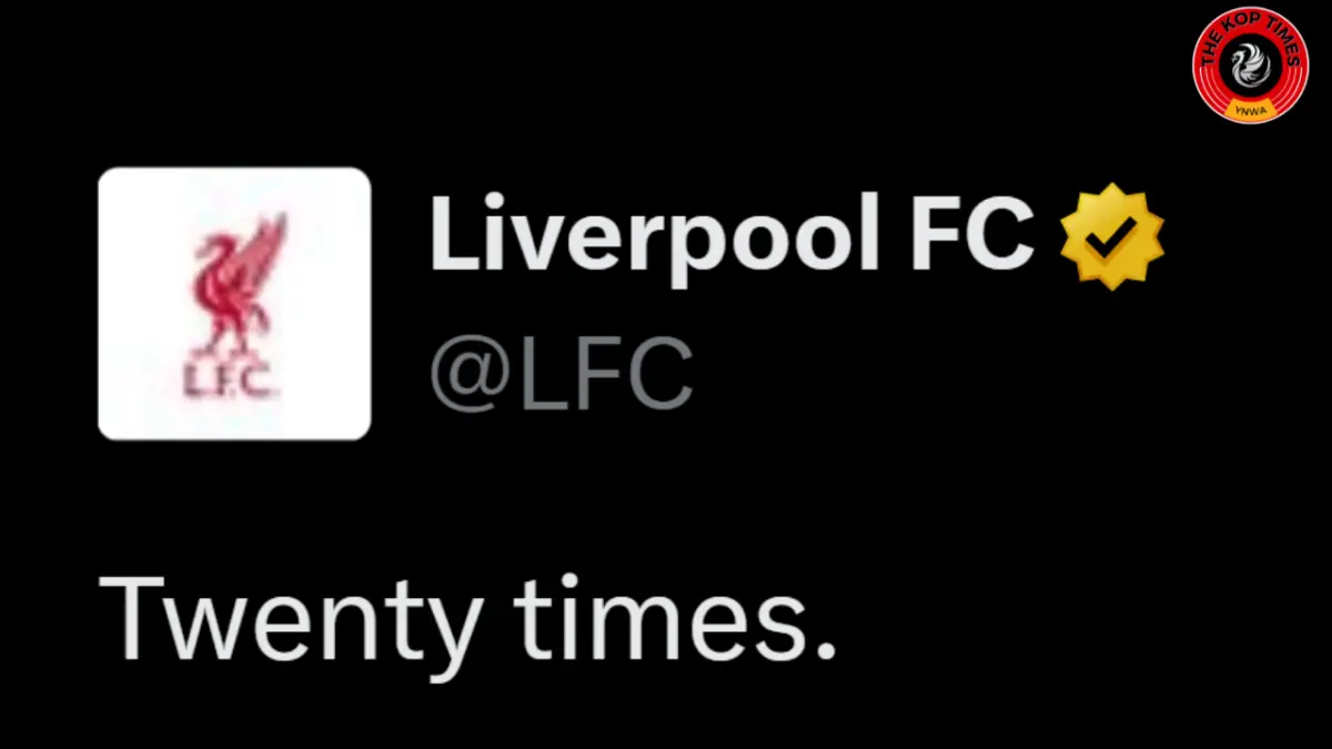 Liverpool secured their 20th league title and the 2nd Premier League title in six years (Credit:X)