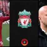 Liverpool star Harvey Elliott and head coach Arne Slot